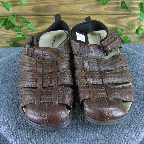Backroads Men's Fisherman Brown Leather Size 11 Medium Gently Used 2025 - Picture 2 of 6